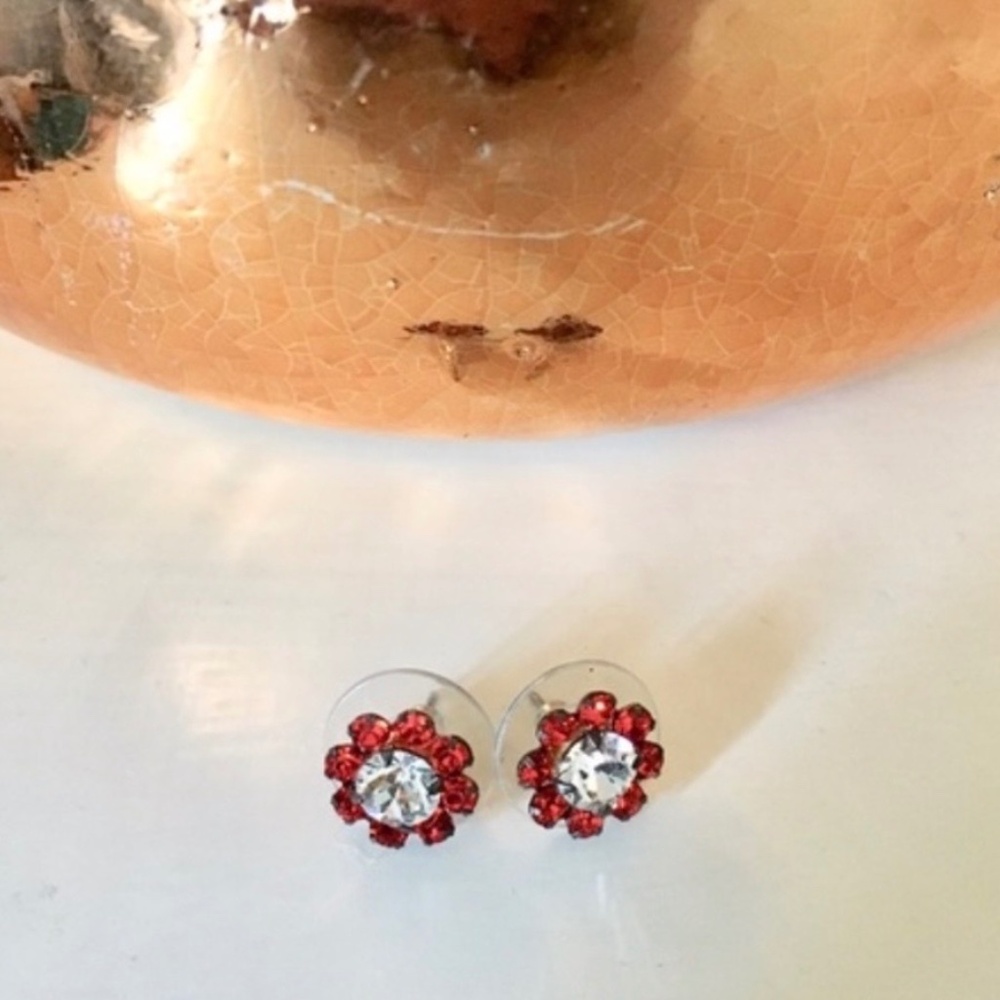NWT Orange Flower Earrings